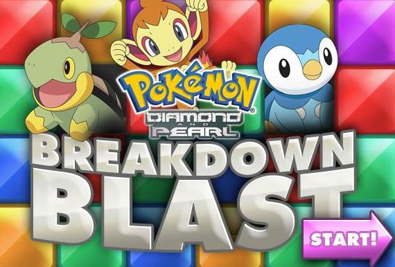 play pokemon diamond and pearl breakdown blast flash game